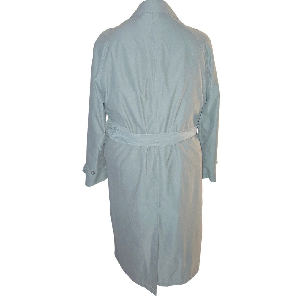 Lauren Ralph Lauren Men's Trench Coat in Light Tan with Blue Lining - Picture 8 of 8